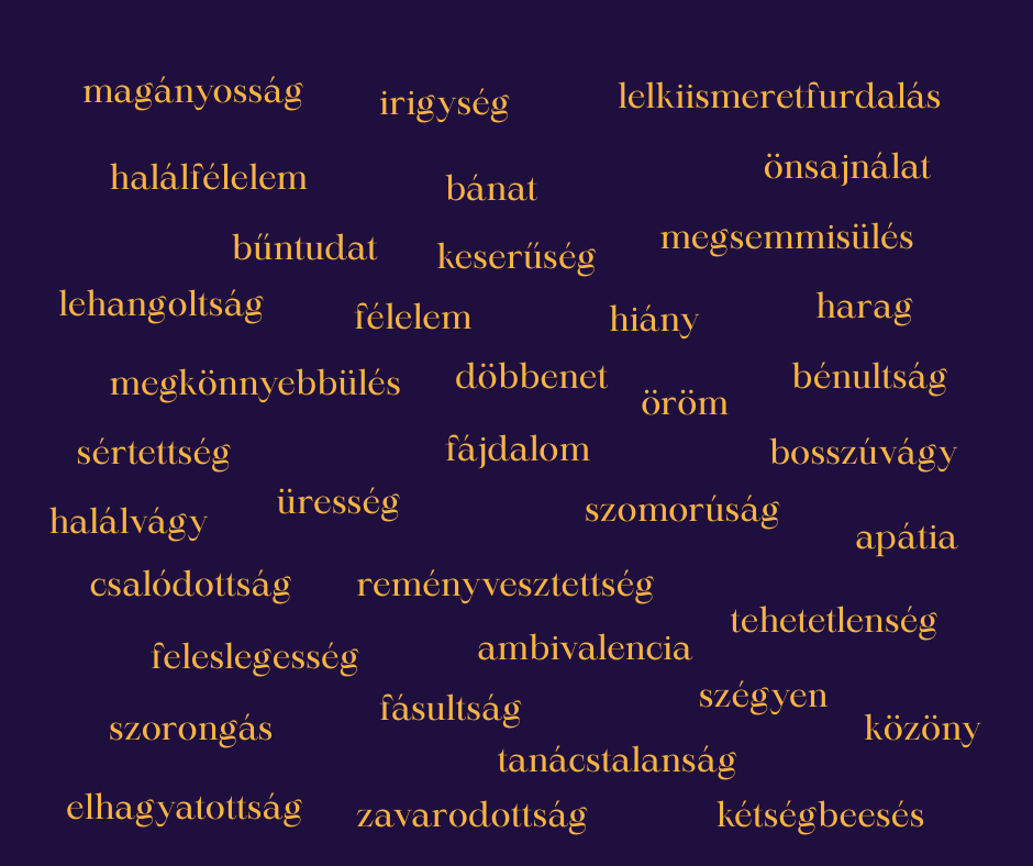 Érzések a gyászban